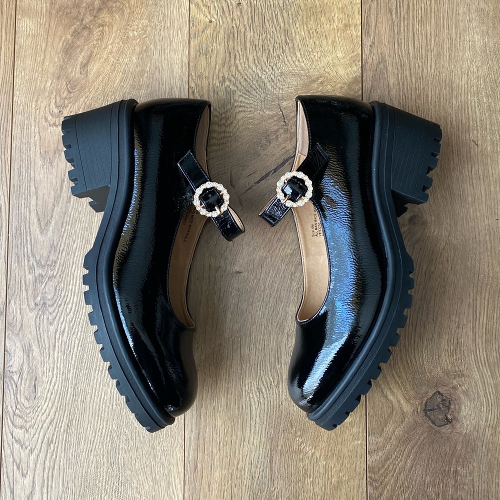 Gem Buckle Mary Janes